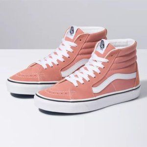 Vans Sk8-Hi salmon suede high top